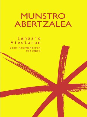 cover image of Munstro abertzalea